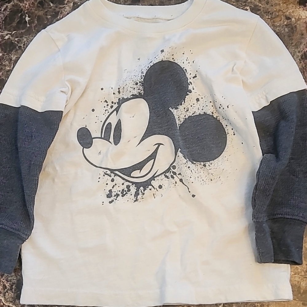3T Mickey Mouse Long Termal Sleeved Tee